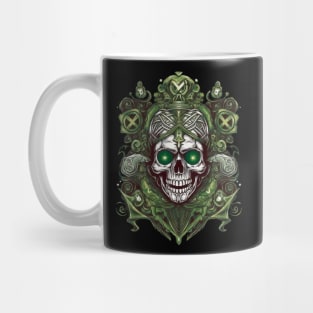 Mystical skull with glowing eyes dark gothic themed Mug